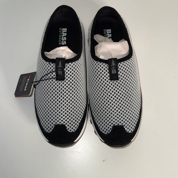 GH Bass, bass outdoor, Women's Aqua Mesh Slide Flats, white/ black 7.5m - Picture 3 of 14